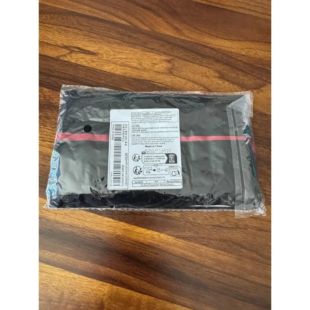 NWT Black & Red Gothic Cross Print Tights